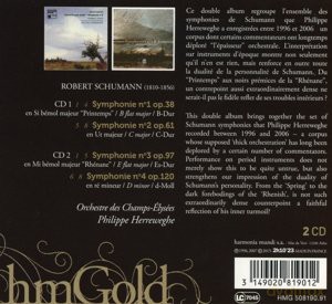 Schumann: Complete Symphonies Herreweghe (digipack) [2CD]