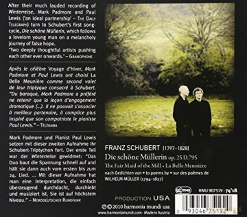 Schubert: Die Schone Mullerin Padmore Lewis (digipack) [CD]