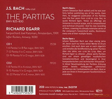 Bach: The Partitas Egarr [2CD]