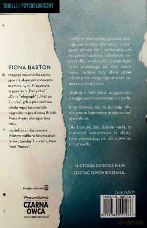 Dziecko - Fiona Barton, Agata Ostrowska [KSIĄŻKA]