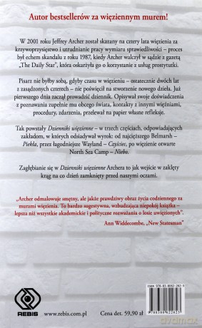 Dzienniki więzienne - Jeffrey Archer [KSIĄŻKA]
