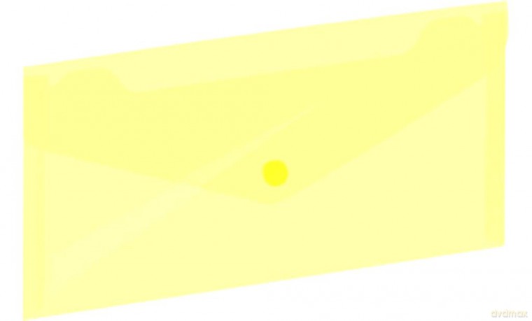 Koperta na zatrzask 225x124 mm żółta