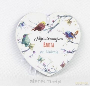 Magnes ceramiczny - Najcudowniejsza babcia.. biały