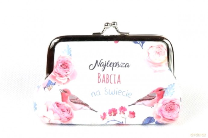 Portmonetka na monety - Najlepsza babcia (róż)