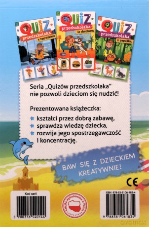 Quiz przedszkolaka z delfinkiem [KSIĄŻKA]