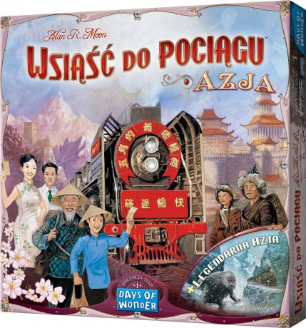 Wsiąść do pociągu: Kolekcje map - Azja (dodatek do gry) [GRA]