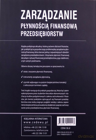 Zarządzanie płynnością finansową przedsiębiorstw - Magdalena Grabowska [KSIĄŻKA]