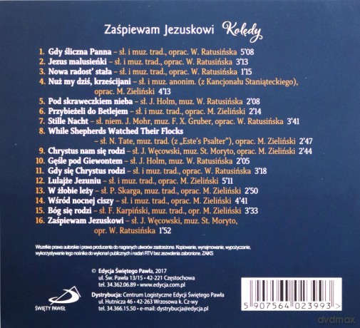 Zaśpiewam Jezuskowi. Kolędy [CD]