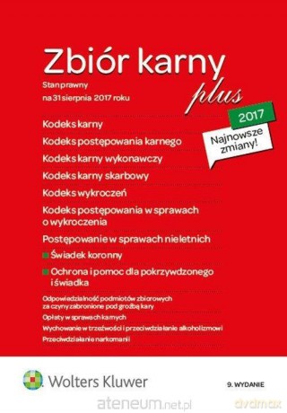 Zbiór karny 2017 Plus [KSIĄŻKA]