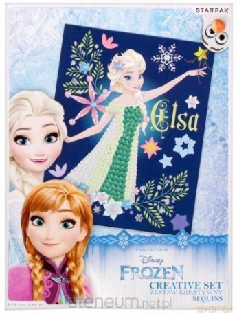 Zestaw kreatywny z cekinami Frozen