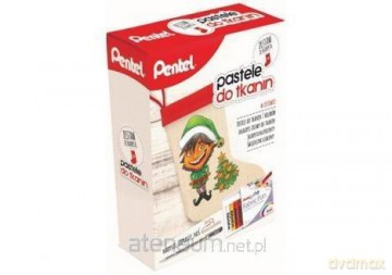 Zestaw pasteli do tkanin + skarpeta