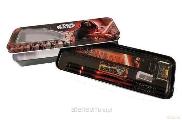 Zestaw przyborów szkolnych z puszką - Star Wars (Gwiezdne Wojny)