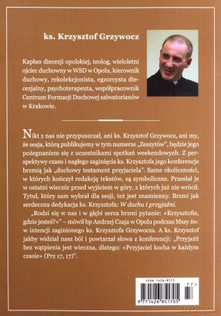 Zeszyty formacji duchowej nr. 77 W duchu i przyjaźni - Ks. Krzysztof Grzywocz [KSIĄŻKA]