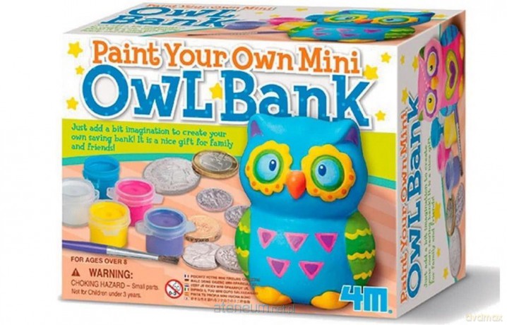 Zrób to sam - Mini skarbonka Sowa 4M