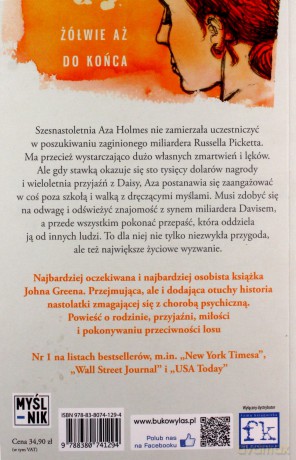 Żółwie aż do końca - John Green [KSIĄŻKA]