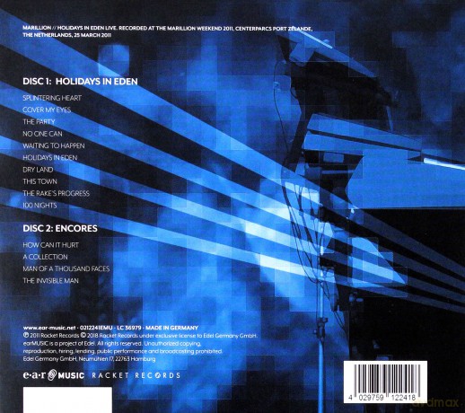 Marillion: Holidays In Eden (Live) (Limited) [2CD]