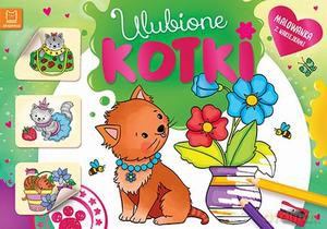 Ulubione kotki. Malowanka z naklejkami [KSIĄŻKA]