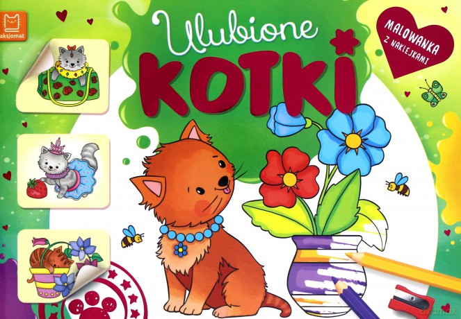 Ulubione kotki. Malowanka z naklejkami [KSIĄŻKA]