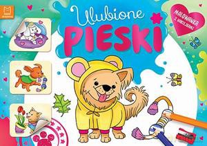 Ulubione pieski. Malowanka z naklejkami [KSIĄŻKA]