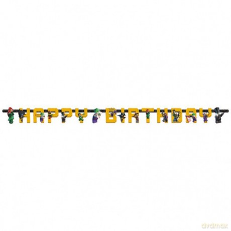 Łańcuch Happy Birthday - Lego Batman 180 x 15 cm