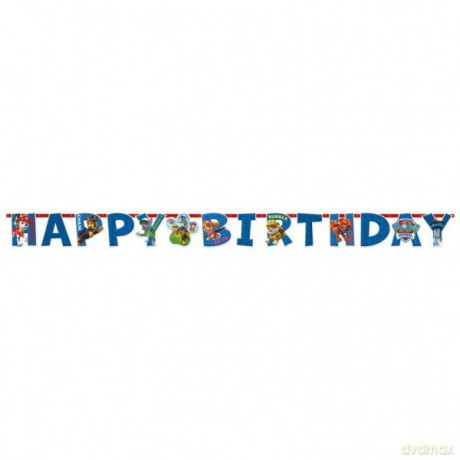 Łańcuch Happy Birthday Psi Patrol 180 x 15 cm