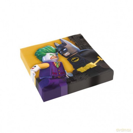 Serwetki 33 x 33 cm Lego Batman, 20 sztuk