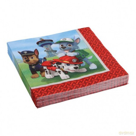 Serwetki 33x33 cm Psi Patrol, 20 sztuk