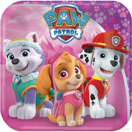 Talerzyki 16 cm Psi Patrol 8 sztuk