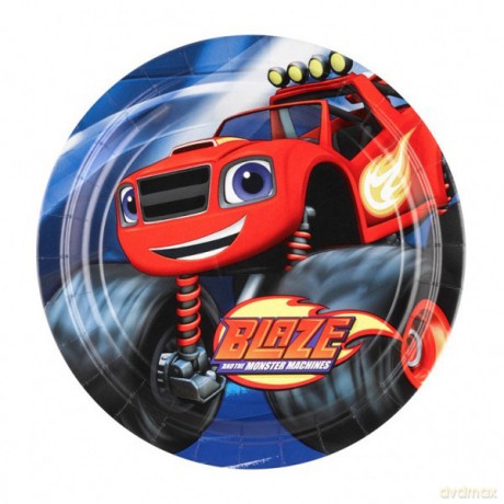Talerzyki 23 cm Blaze, 8 sztuk