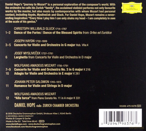 Daniel Hope: Journey To Mozart [CD]