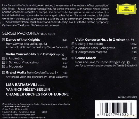 Lisa Batiashvili: Visions Of Prokofiev [CD]