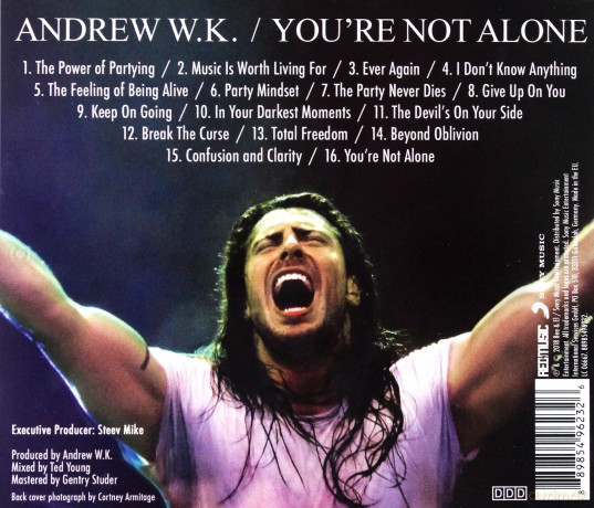 Andrew W.K.: You're Not Alone [CD]