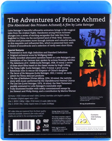 Adventures Of Prince Achmed [Blu-Ray]+[DVD]