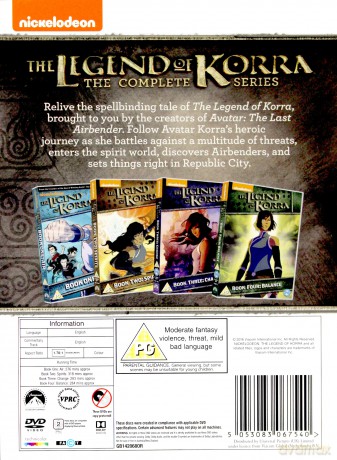 Avatar Legend Of Korra Complete Series Collection [8DVD]