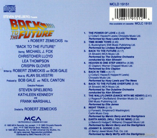 Back To The Future soundtrack [CD]