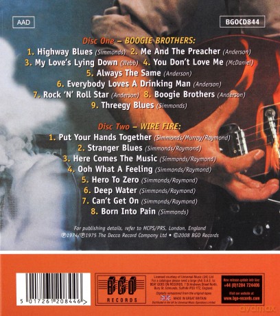 Savoy Brown: Boogie Brothers/Wire Fire [2CD]