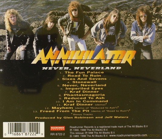 Annihilator: Never, Neverland [CD]