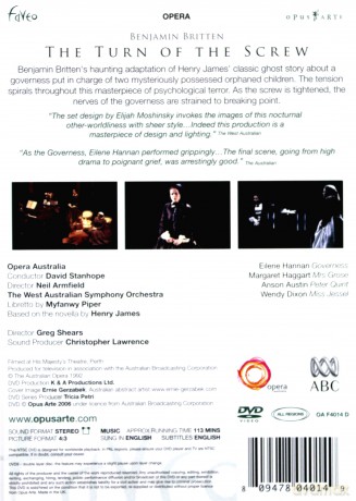 Henry James-Shears: Britten-Turn Of The Screw [DVD]