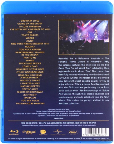 Bee Gees: One For All Tour: Live In Australia 1989 [Blu-Ray]