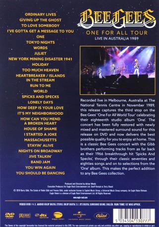 Bee Gees: One For All Tour: Live In Australia 1989 [DVD]