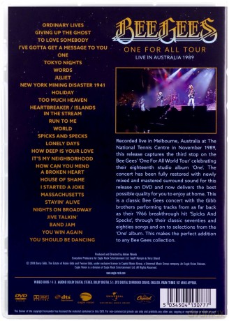 Bee Gees: One For All Tour: Live In Australia 1989 [DVD]