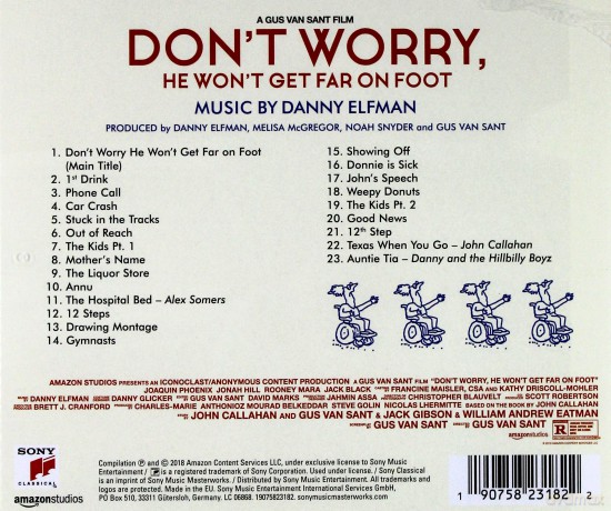 Don't Worry, He Won't Get Far on Foot soundtrack (Danny Elfman) [CD]