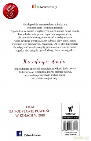 Każdego dnia - David Levithan [KSIĄŻKA]