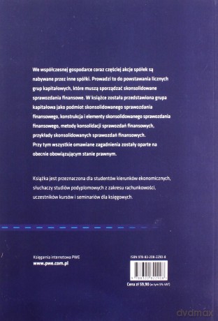 Skonsolidowane sprawozdanie finansowe grupy kapitałowej - Ksenia Czubakowska [KSIĄŻKA]