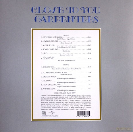 Carpenters: Close To You [Winyl]