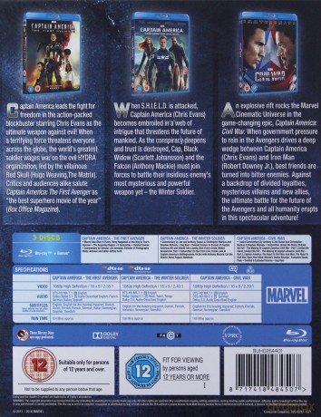Capt America Civil War [3xBlu-Ray]