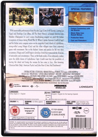 Captain Corellis Mandolin [DVD]