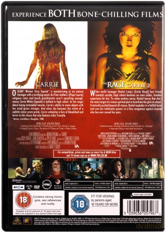Carrie / Carrie 2: Furia [2DVD]