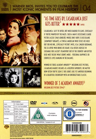 Casablanca film [DVD]