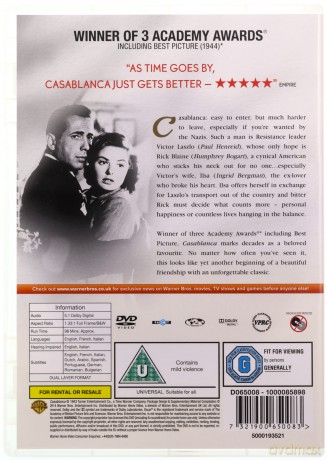 Casablanca film [DVD]